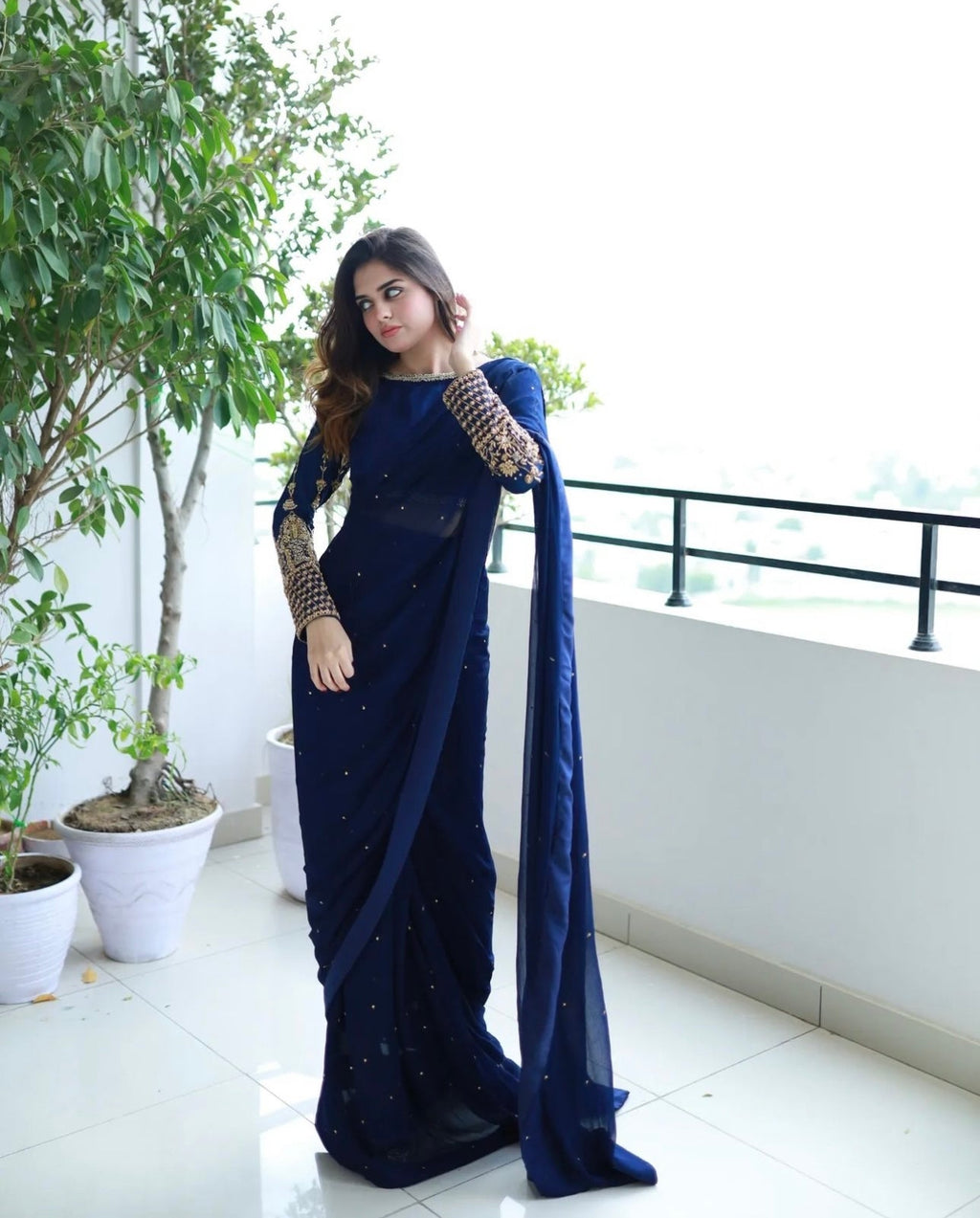 ZCC-06 Pearls Saree