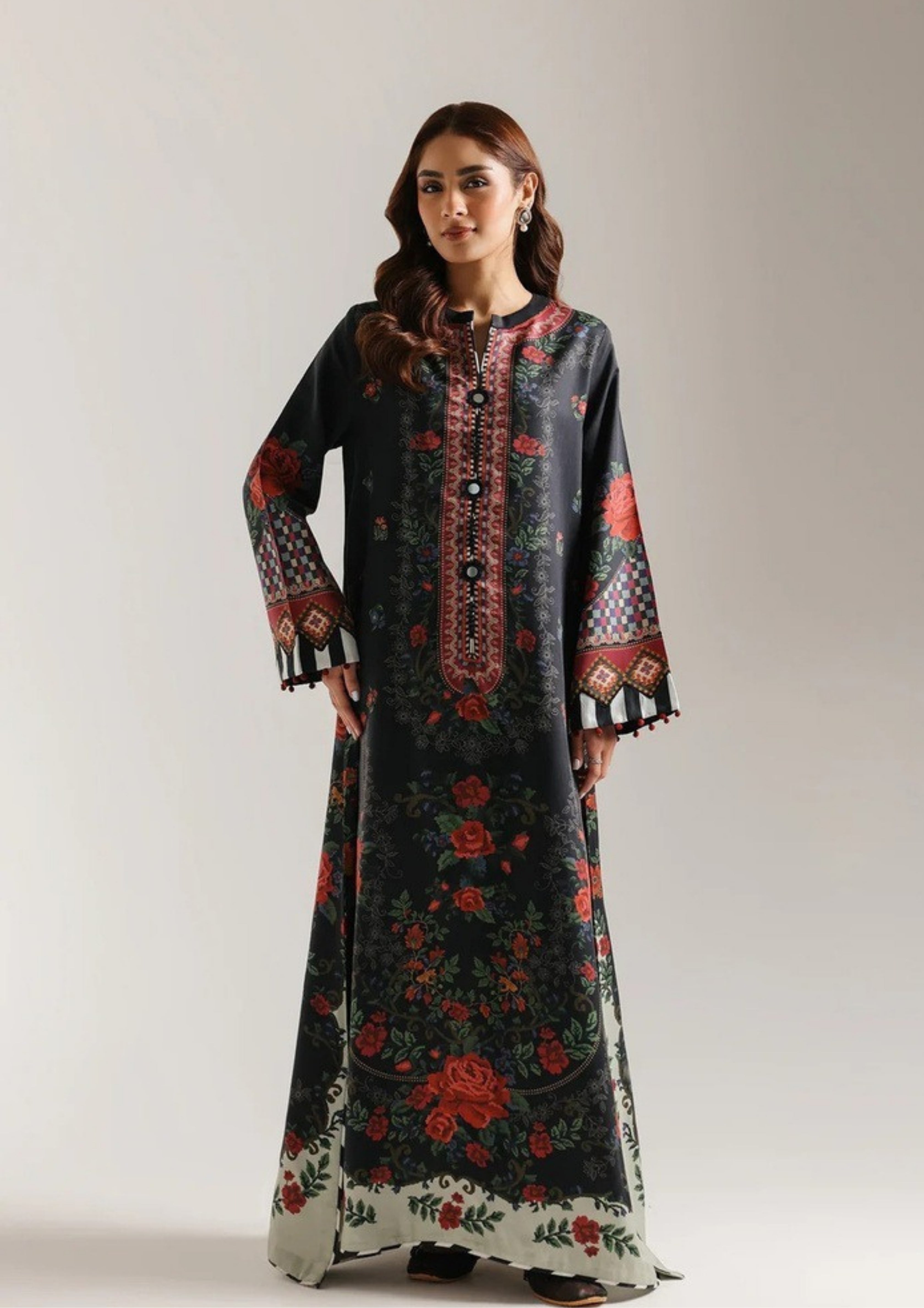 Nigar: 2-Piece Bold Floral Kaftan