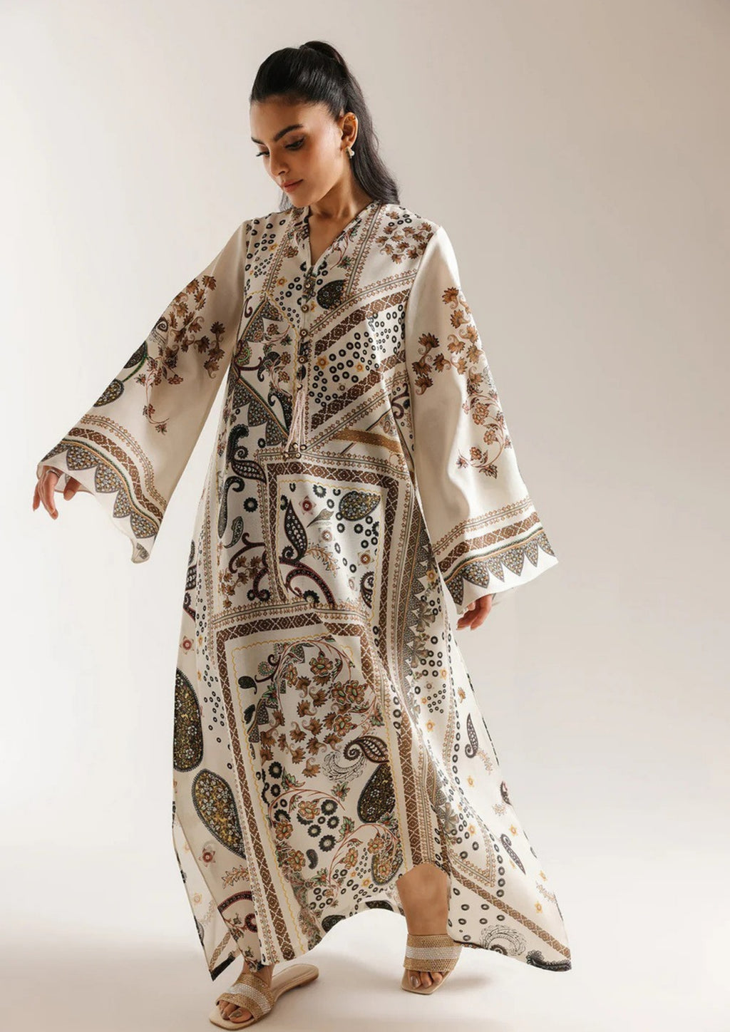 Sahira: 2 Piece Premium Printed Kaftan