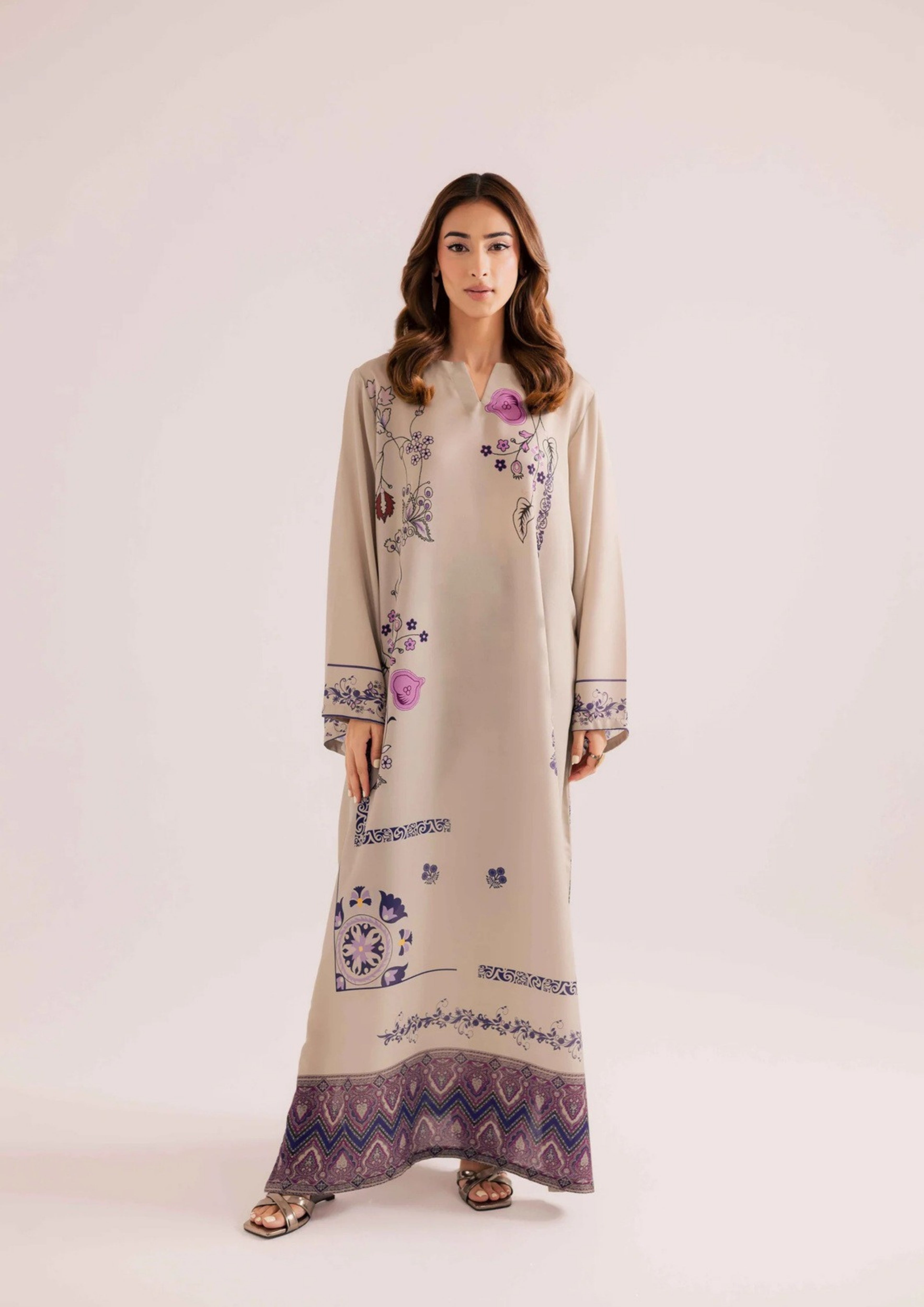 Mehrunisa: Long Shirt Set