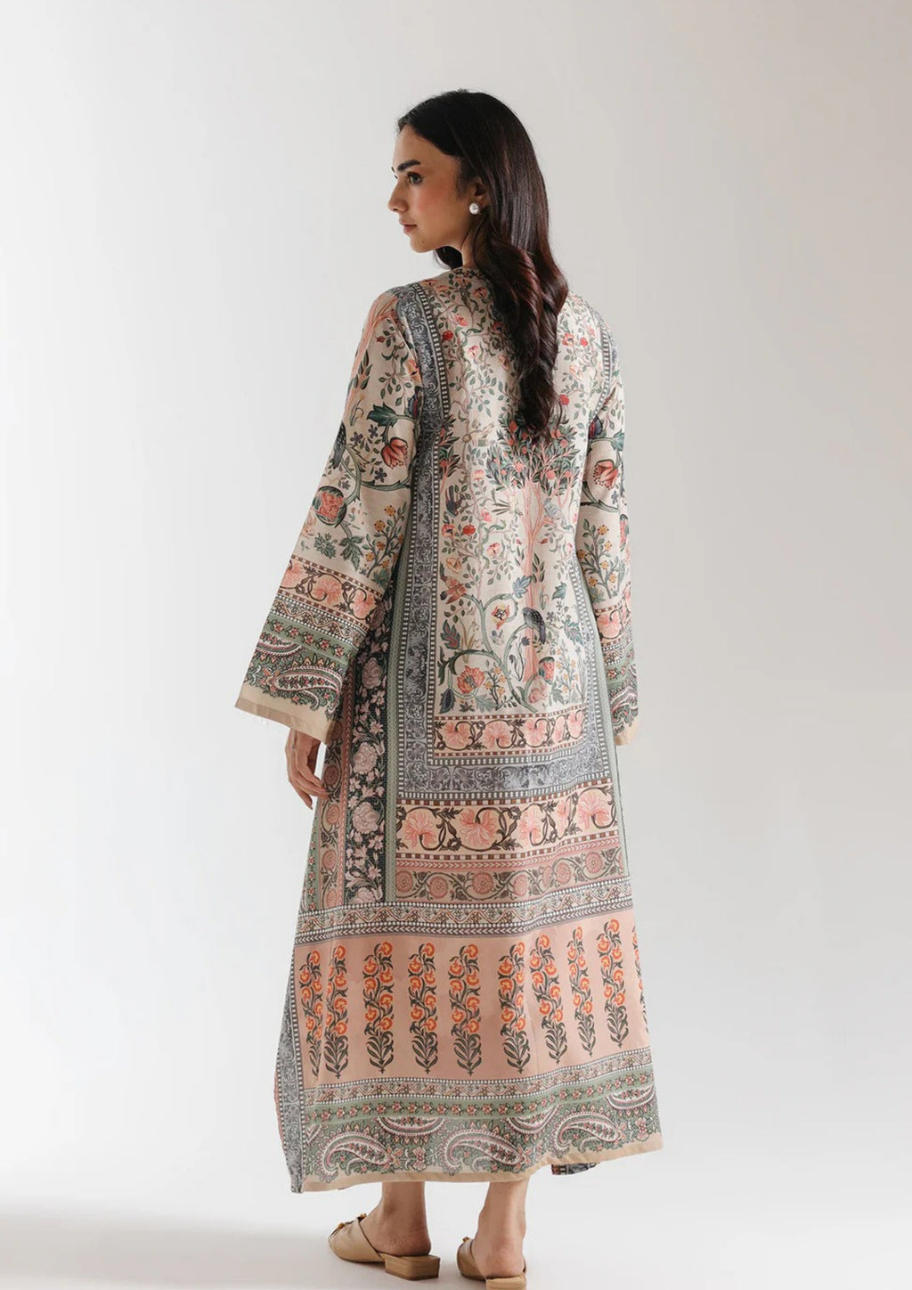 Mehrin: 2-Piece Printed Long Shirt Set