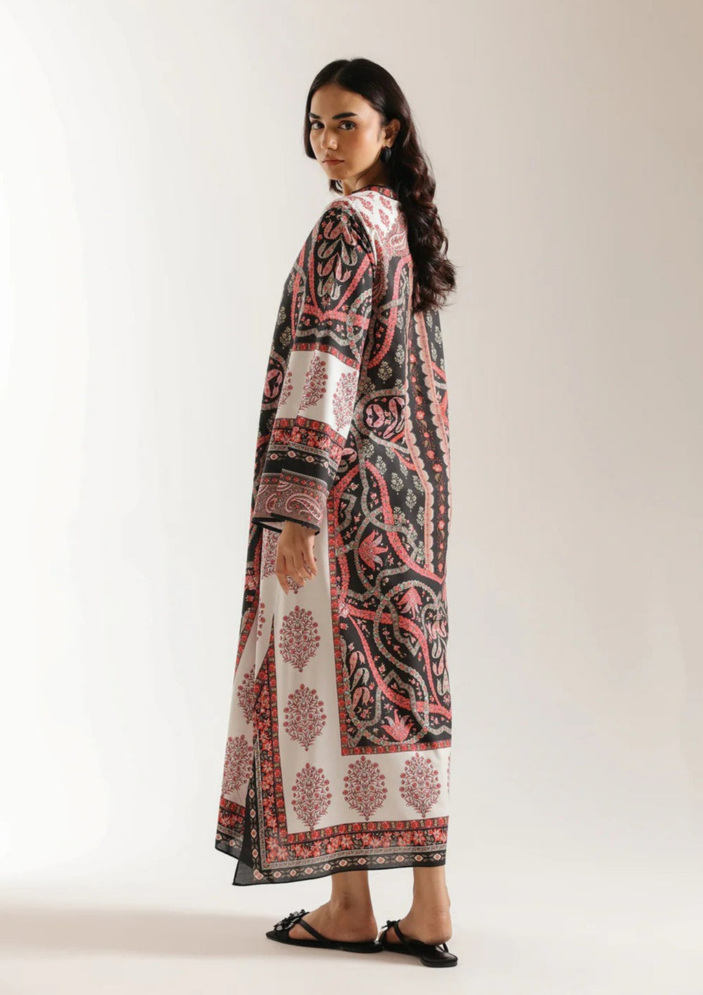 Zarmin: 2-Piece Printed Long Shirt Set