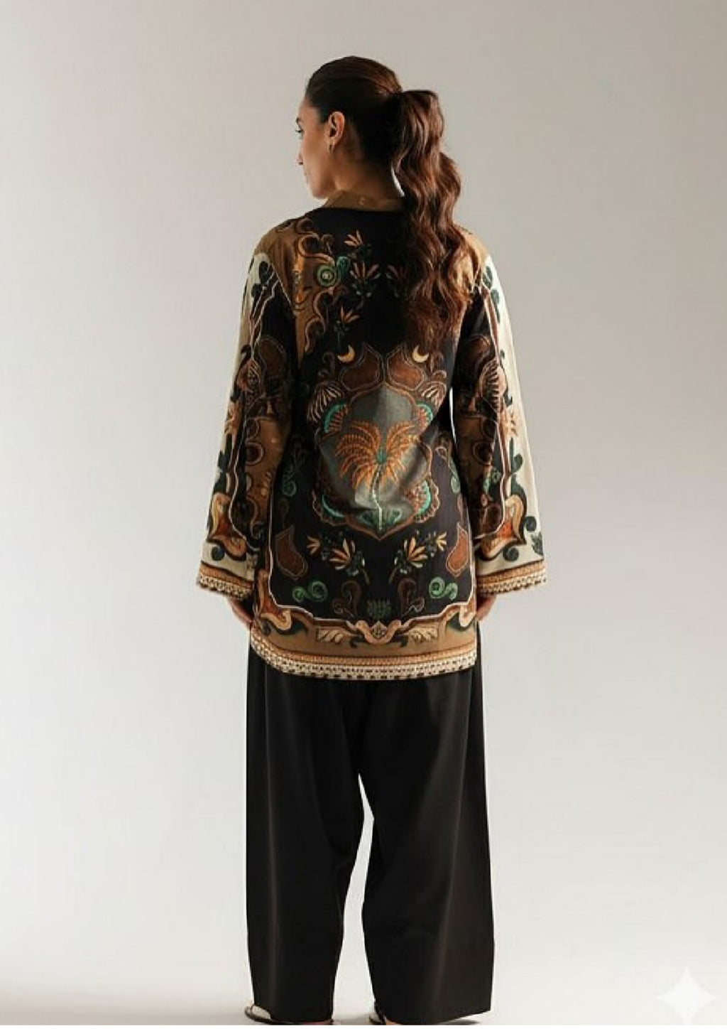 Zarrin: 2-Piece Printed Farshi Suit