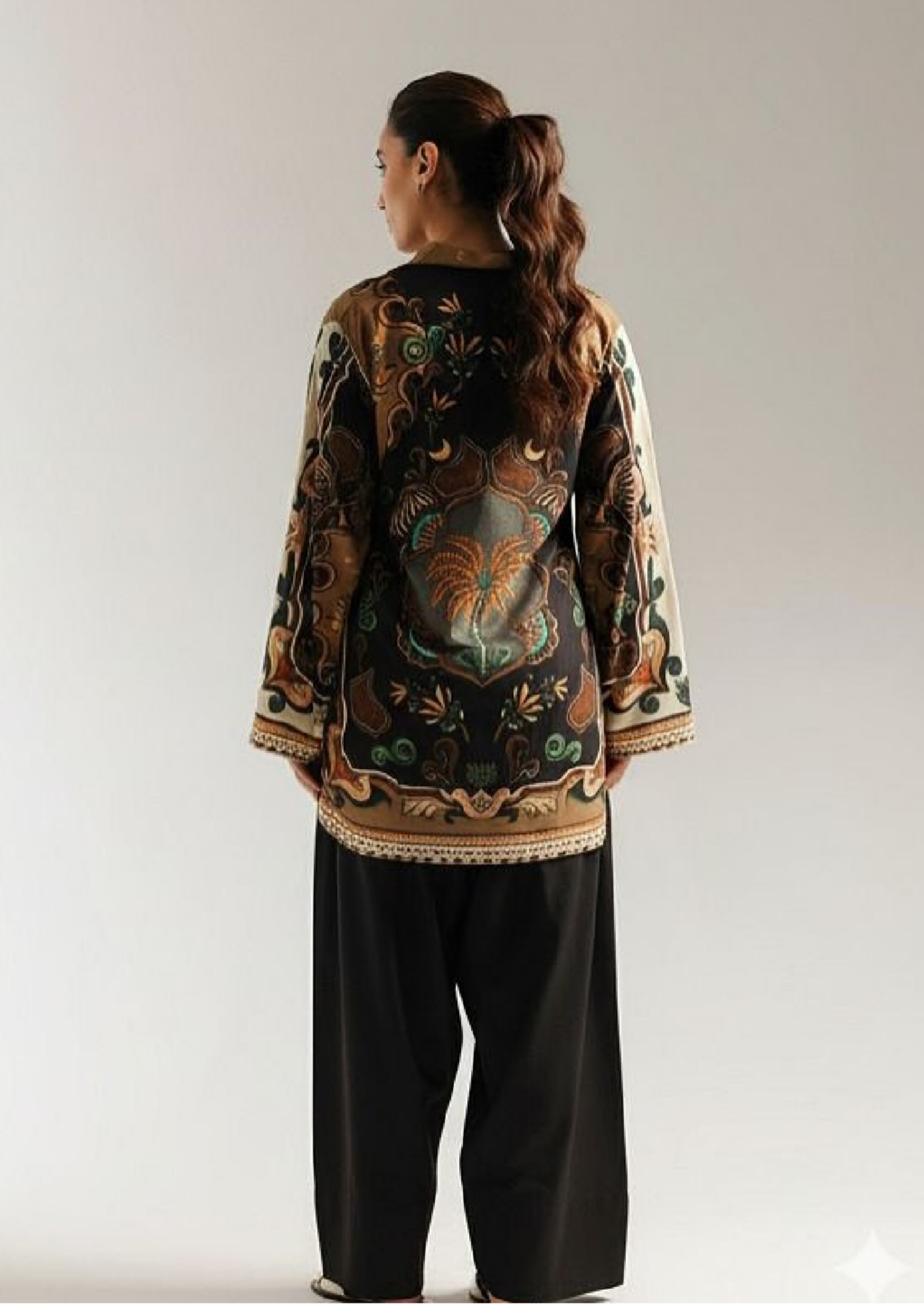 Zarrin: 2-Piece Printed Farshi Suit