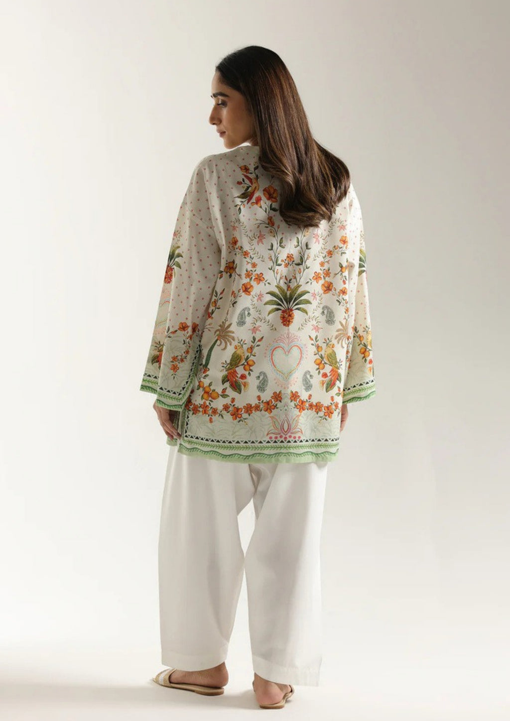 Nayab: 2-Piece Printed Farshi Suit