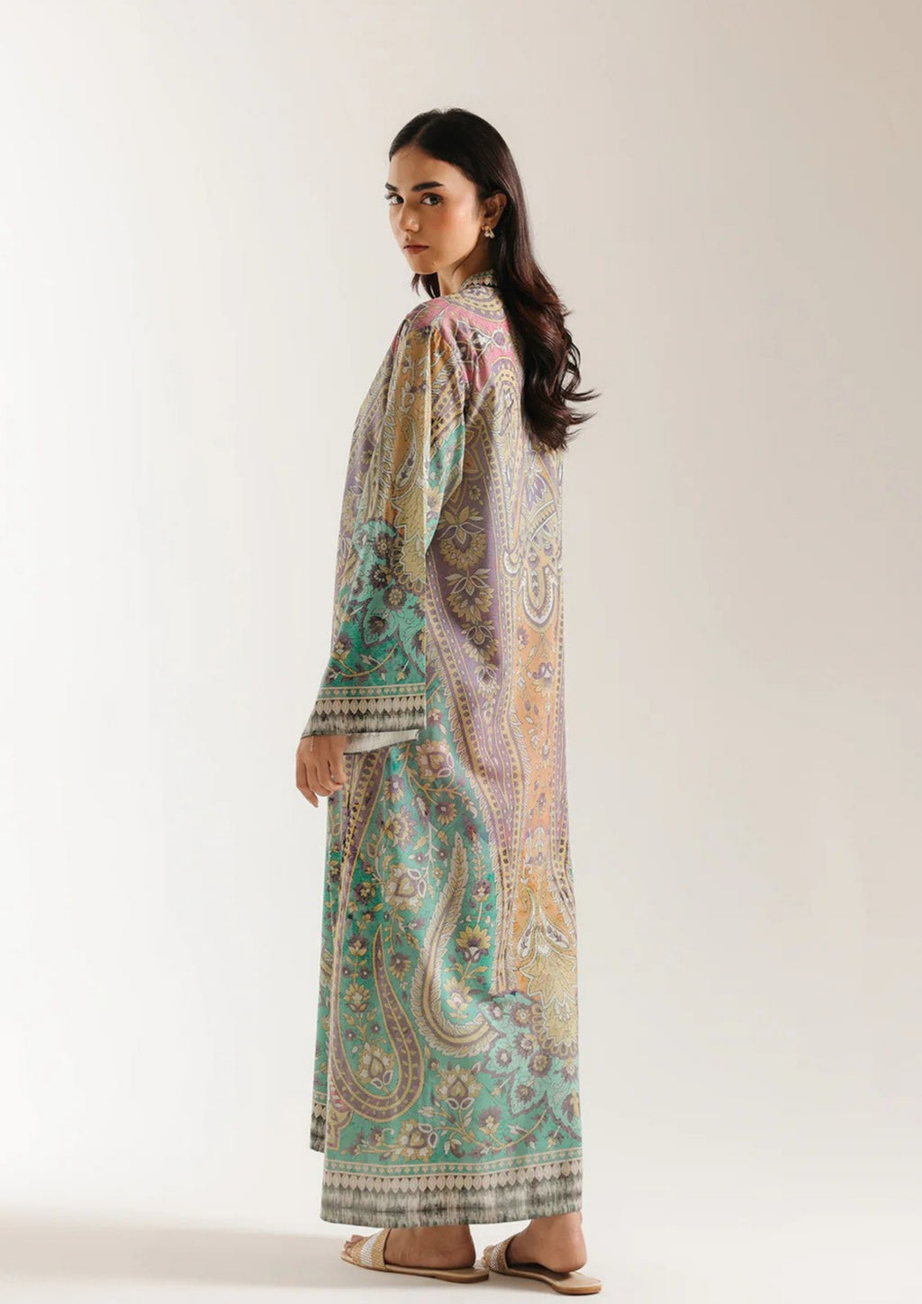 Mahveen: 2 Piece Premium Printed Kaftan