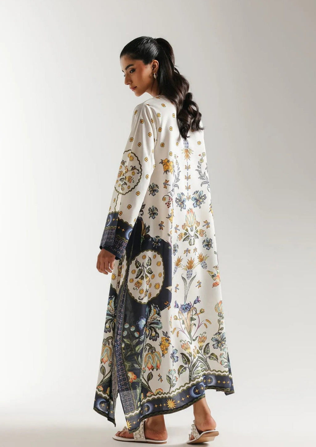 Nerissa: 2-Piece Printed Long Shirt Set