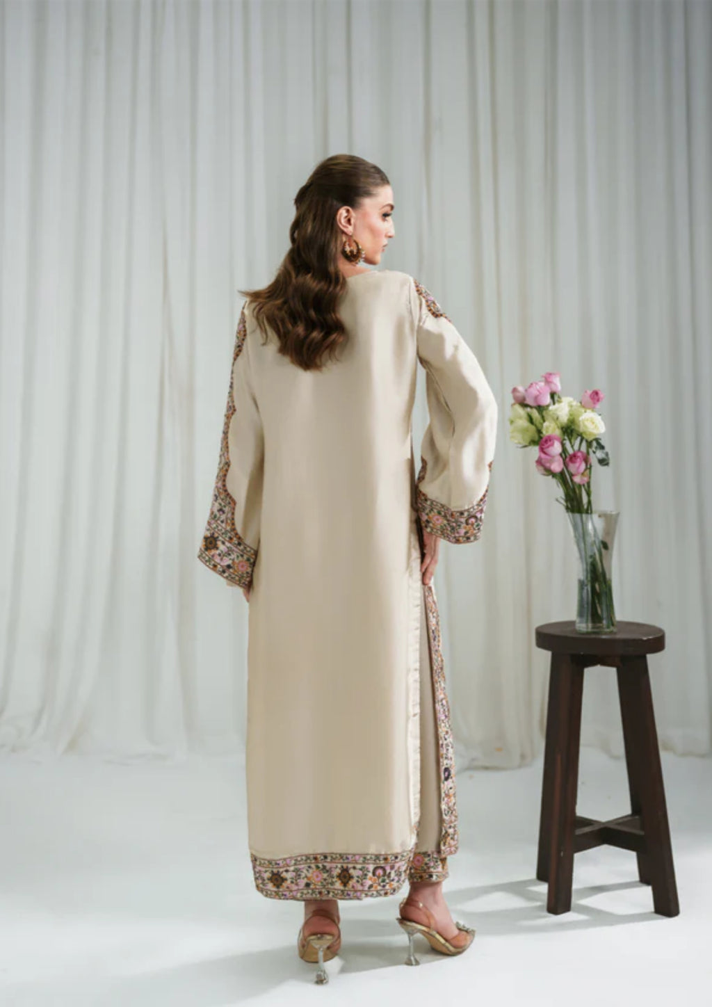 Meherbano: 2-Piece Premium Printed Long Shirt Set