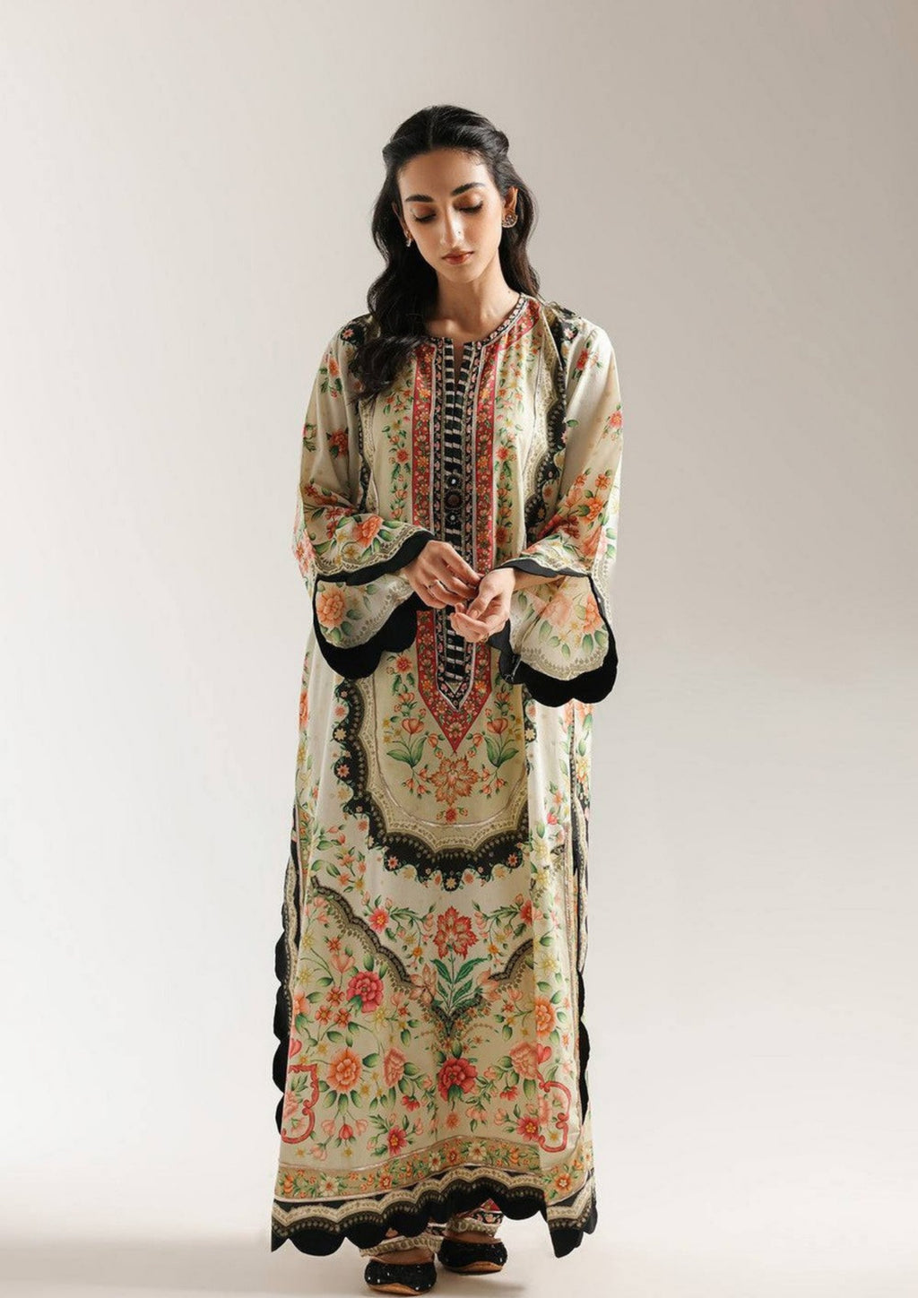 Mehrina: 2-Piece Printed Long Shirt Set