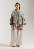 Mehernaaz: 2-Piece Printed Farshi Suit