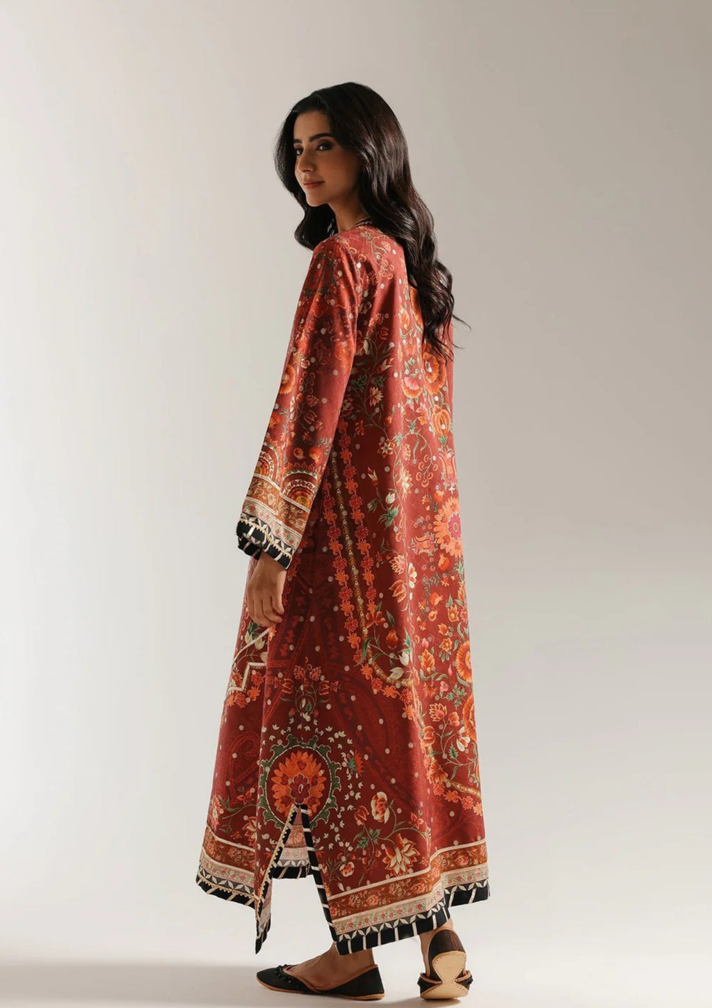Gulnaar: 2 Piece Premium Printed Kaftan