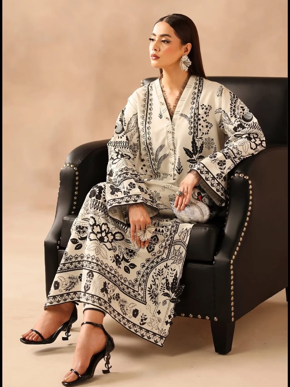 Tabbassum: 2-Piece Paisley Long shirt set