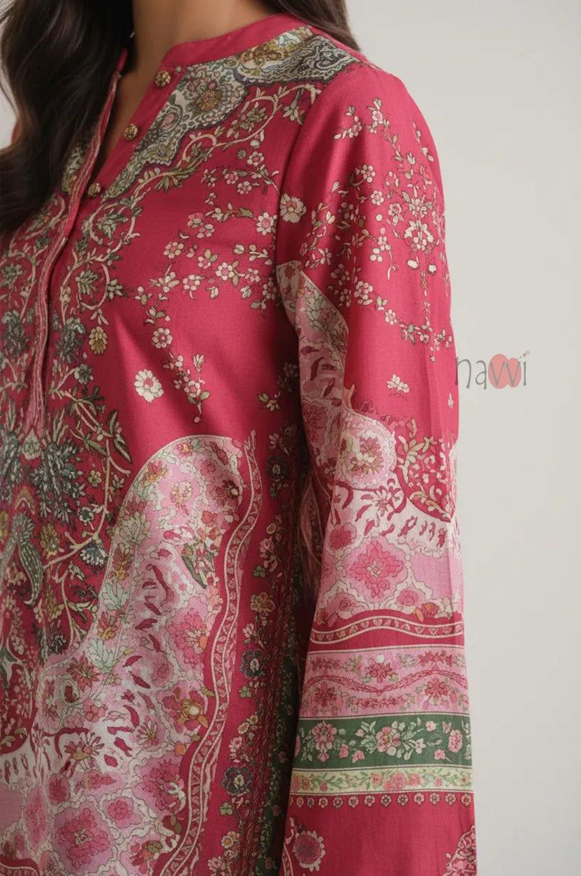 ZARMEHR: 2-Piece Printed Farshi Suit