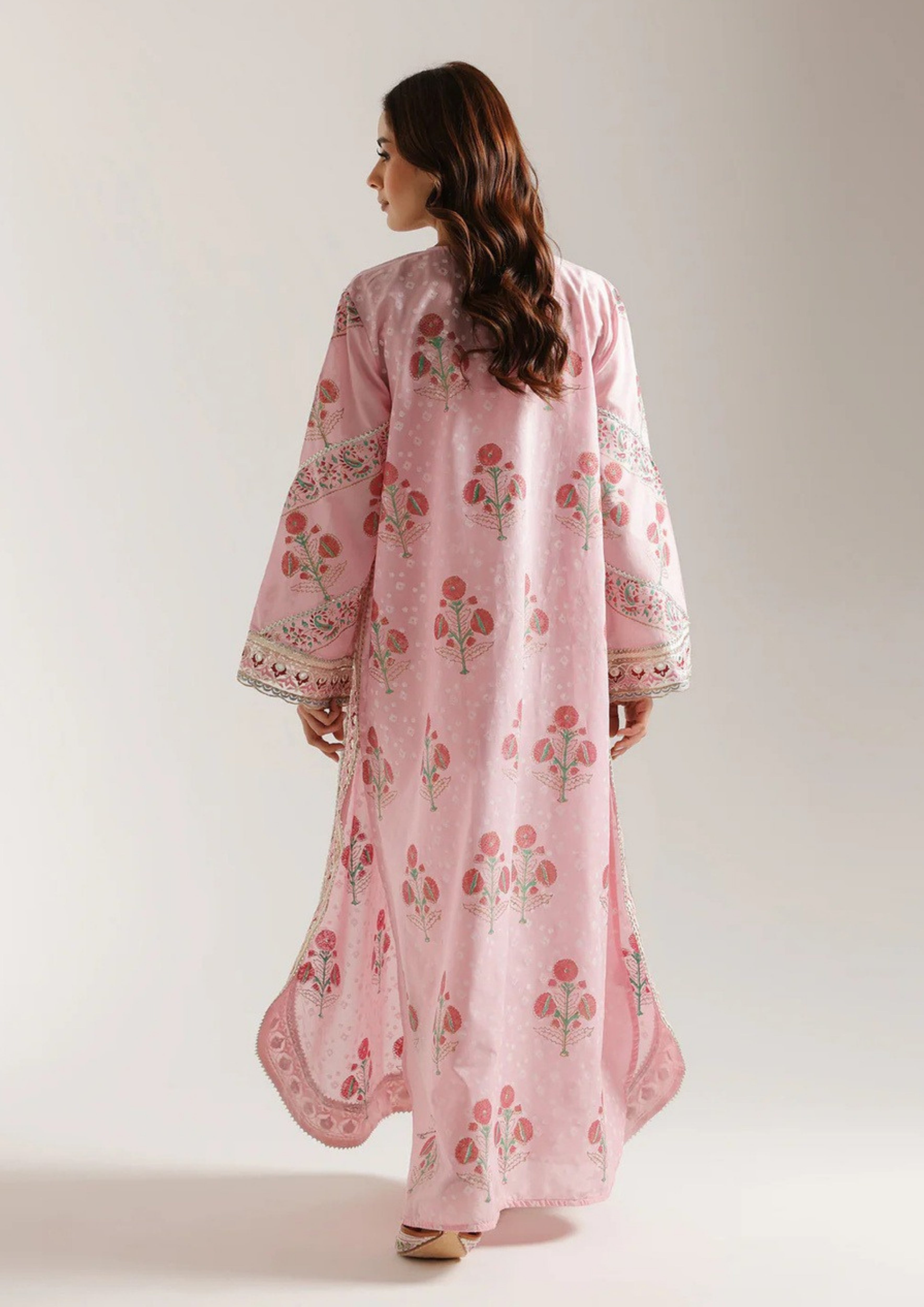 Gulrukh: Embroidered Long Shirt Set