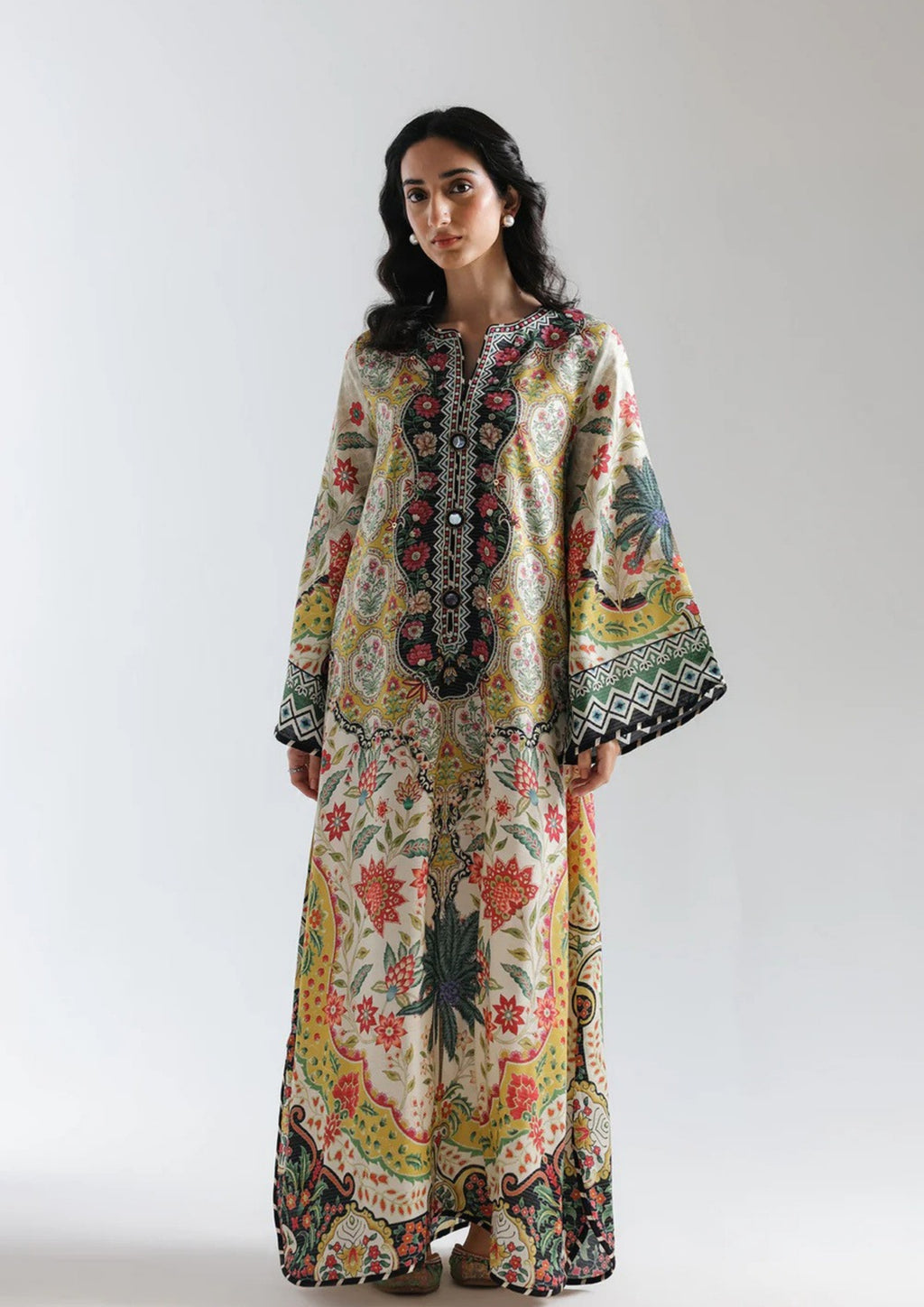Gulzar: 2-Piece Printed Long Shirt Set