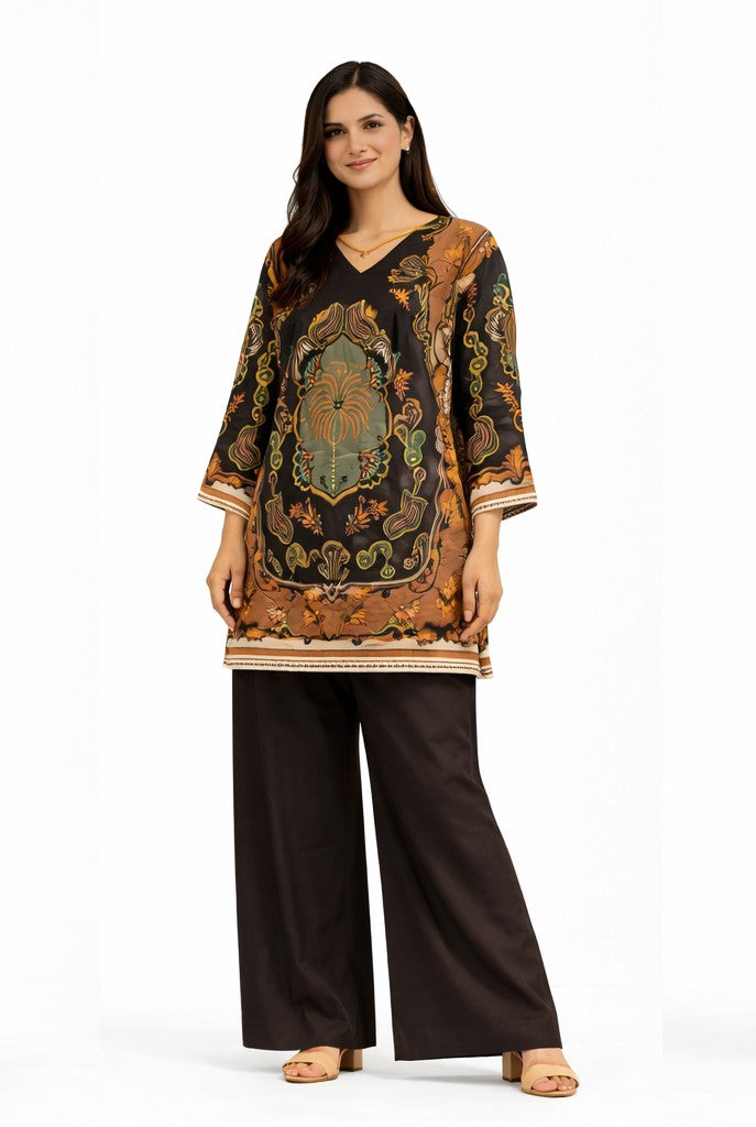 Zarrin: 2-Piece Printed Farshi Suit