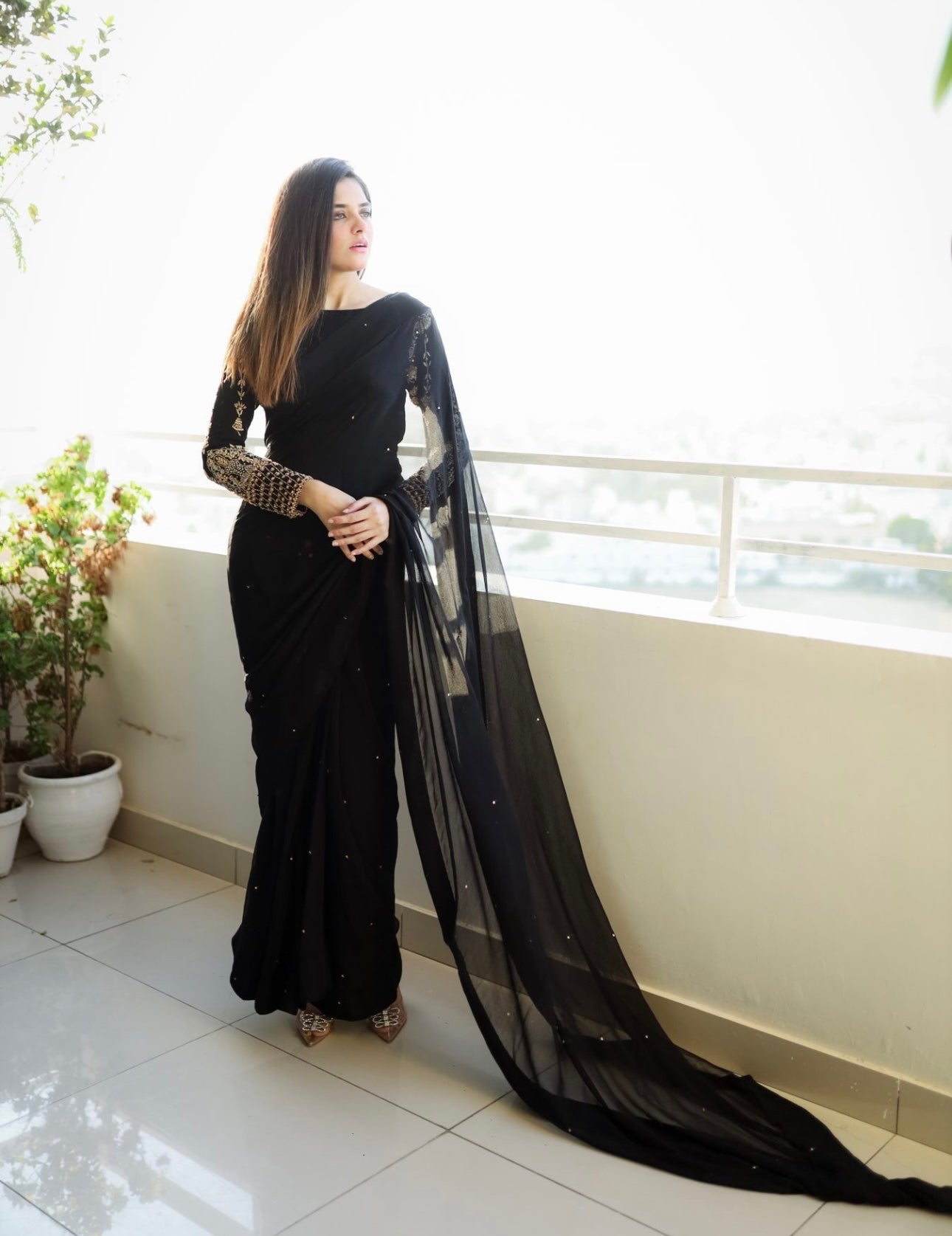 ZCC-06 Pearls Saree