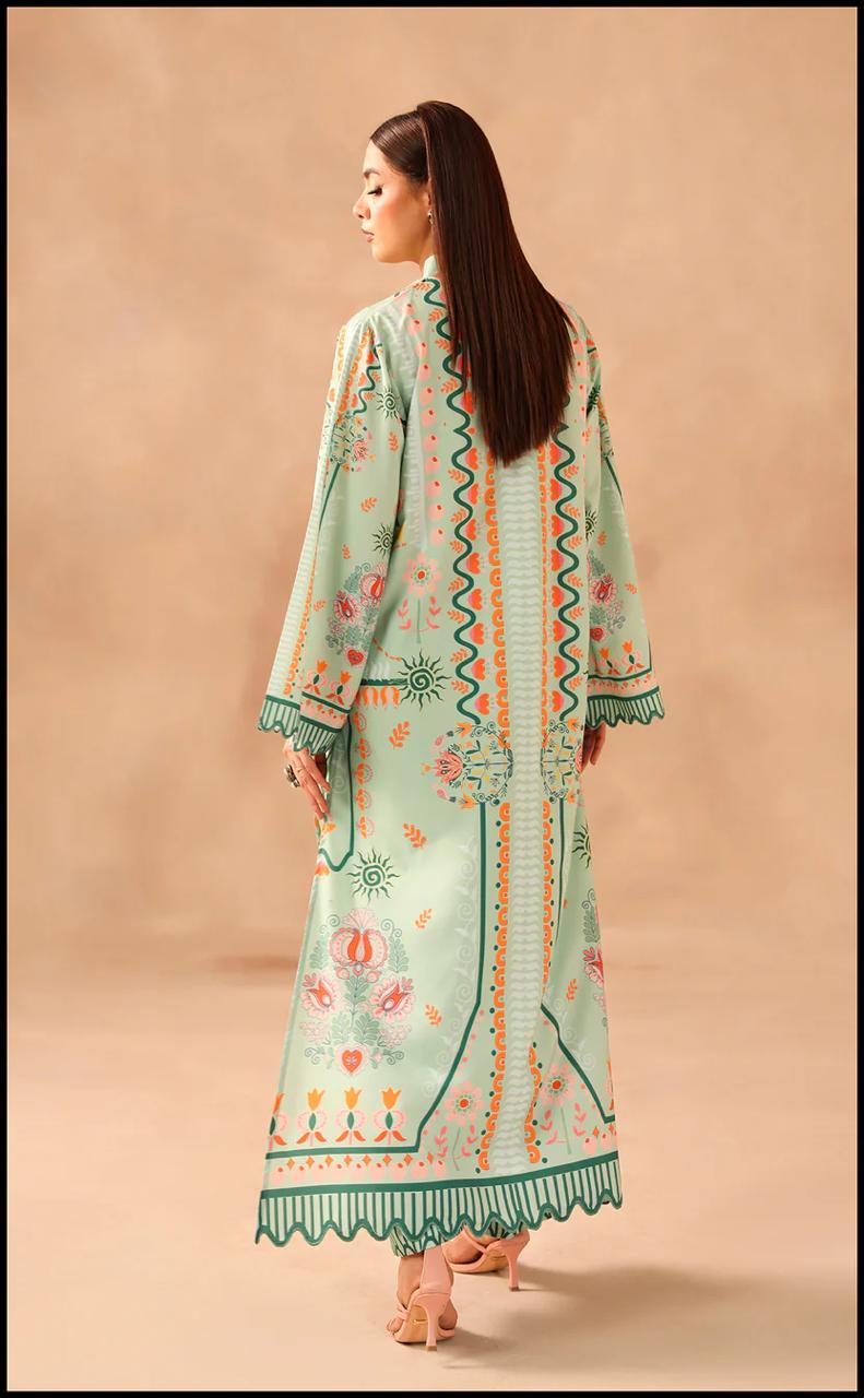 Sabzara — 2-Piece Printed Fusion Long Shirt Set