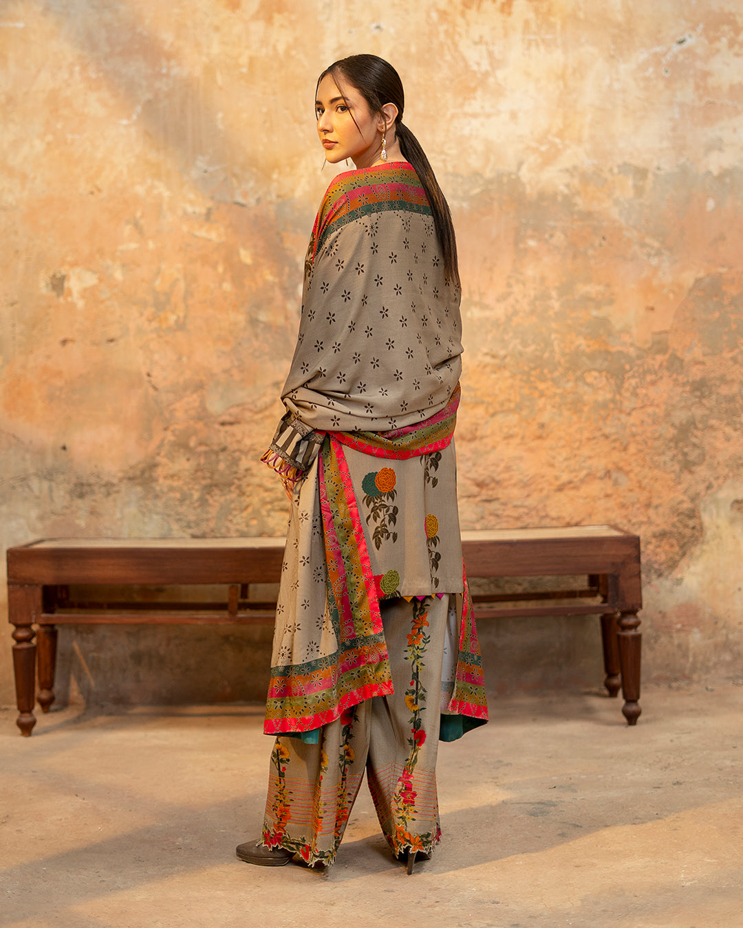 Earthy Florals: Modern 2-Piece Printed Co-ord Set