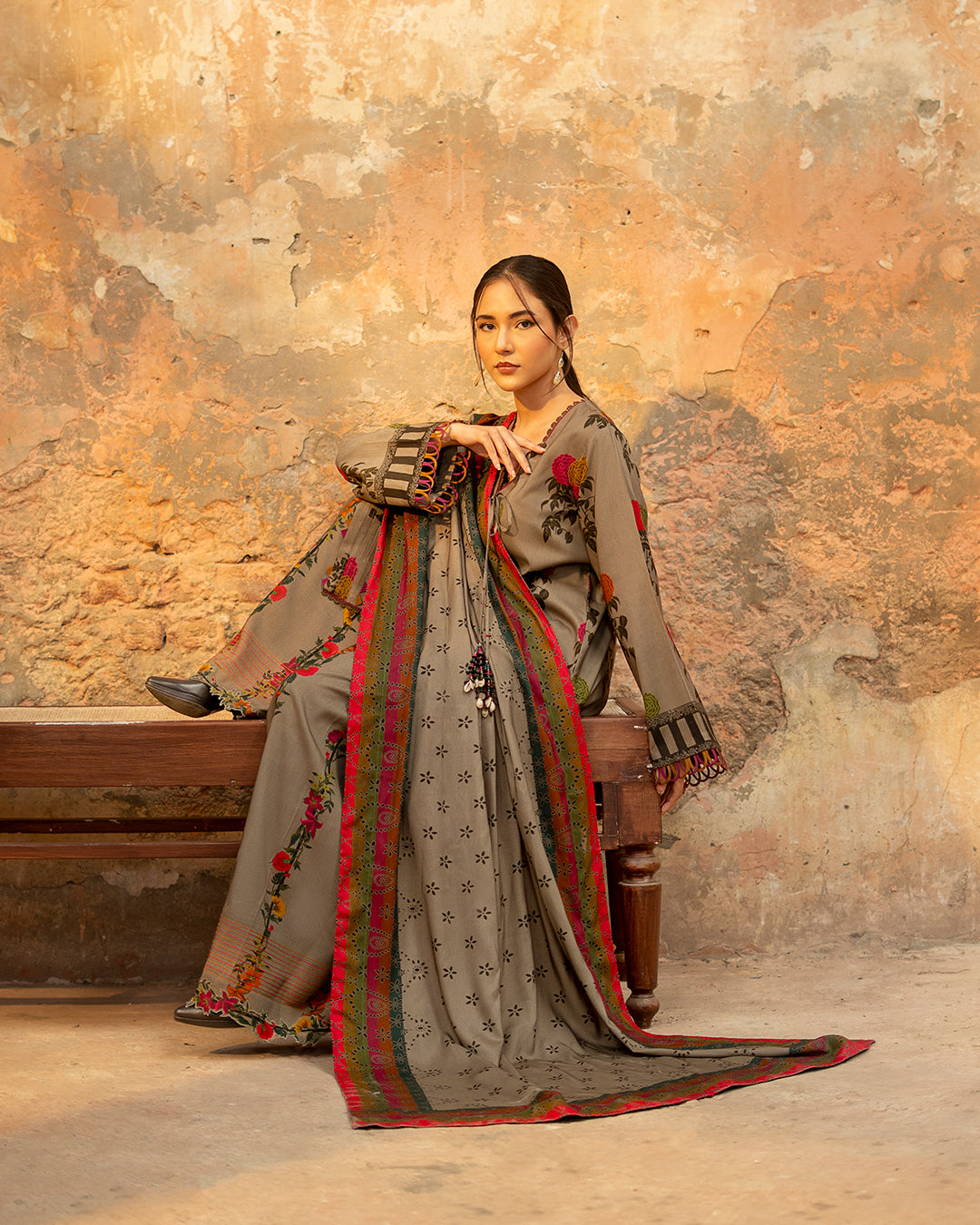 Earthy Florals: Modern 2-Piece Printed Co-ord Set