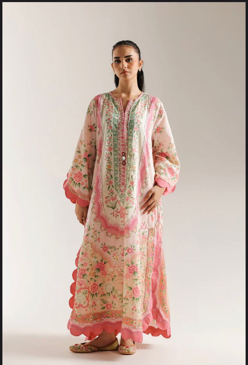 Zeenat: 2-Piece Printed Long Shirt Set
