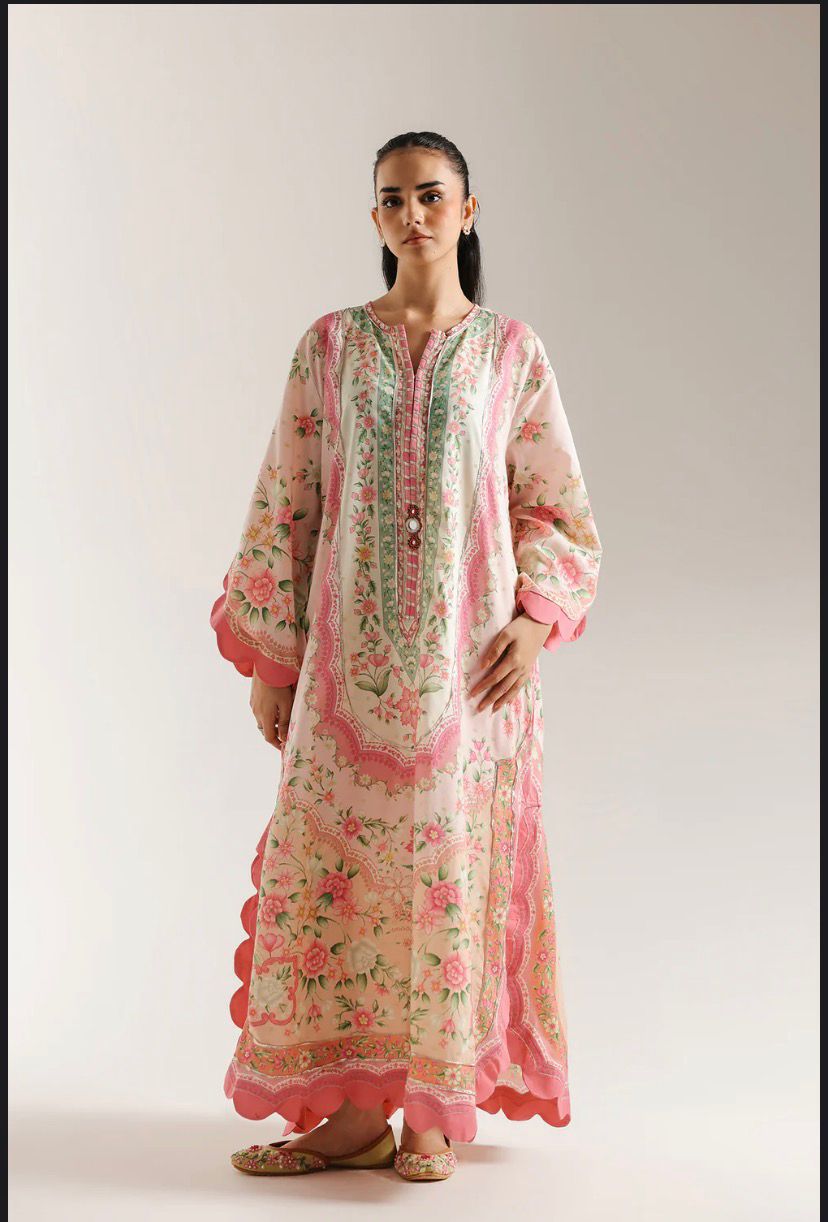 Zeenat: 2-Piece Printed Long Shirt Set