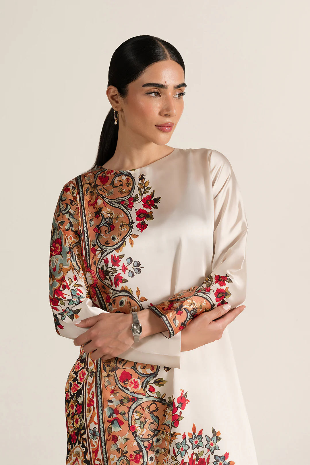 Aks: 2 piece Modern Long Shirt Set