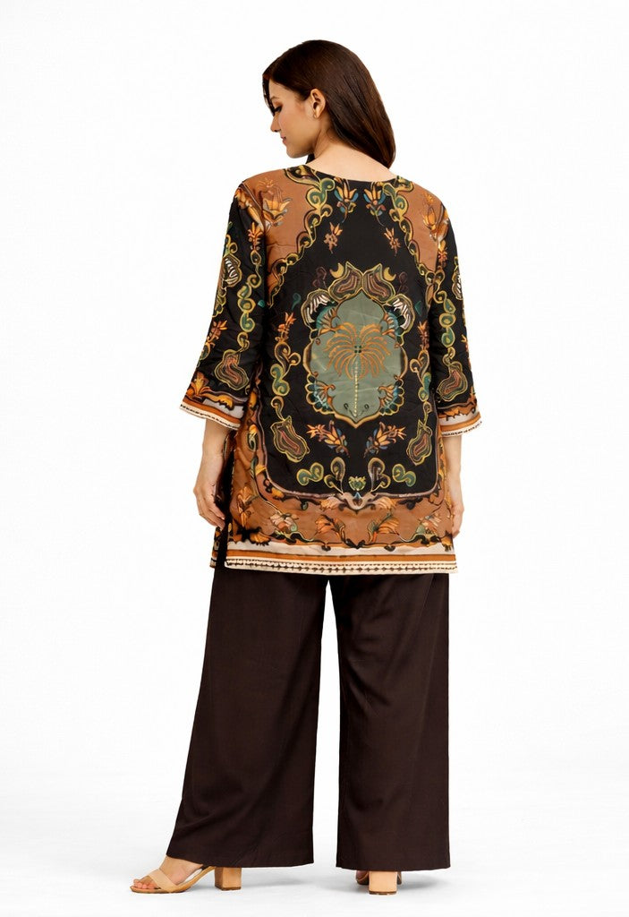 Zarrin: 2-Piece Printed Farshi Suit